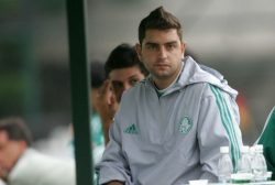 Luis Claudio Lula da Silva quando trabalhava de auxiliar de preparação física do Palmeiras