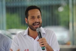 Abertura da exposição itinerante 450 Maneiras de Amar o Rio, que faz parte das comemorações dos 450 anos da cidade. Na foto: o secretário municipal de cultura, Marcelo Calero (Tomaz Silva/Agência Brasil)
