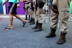 Pórticos de Segurança da PM no Carnaval de Salvador