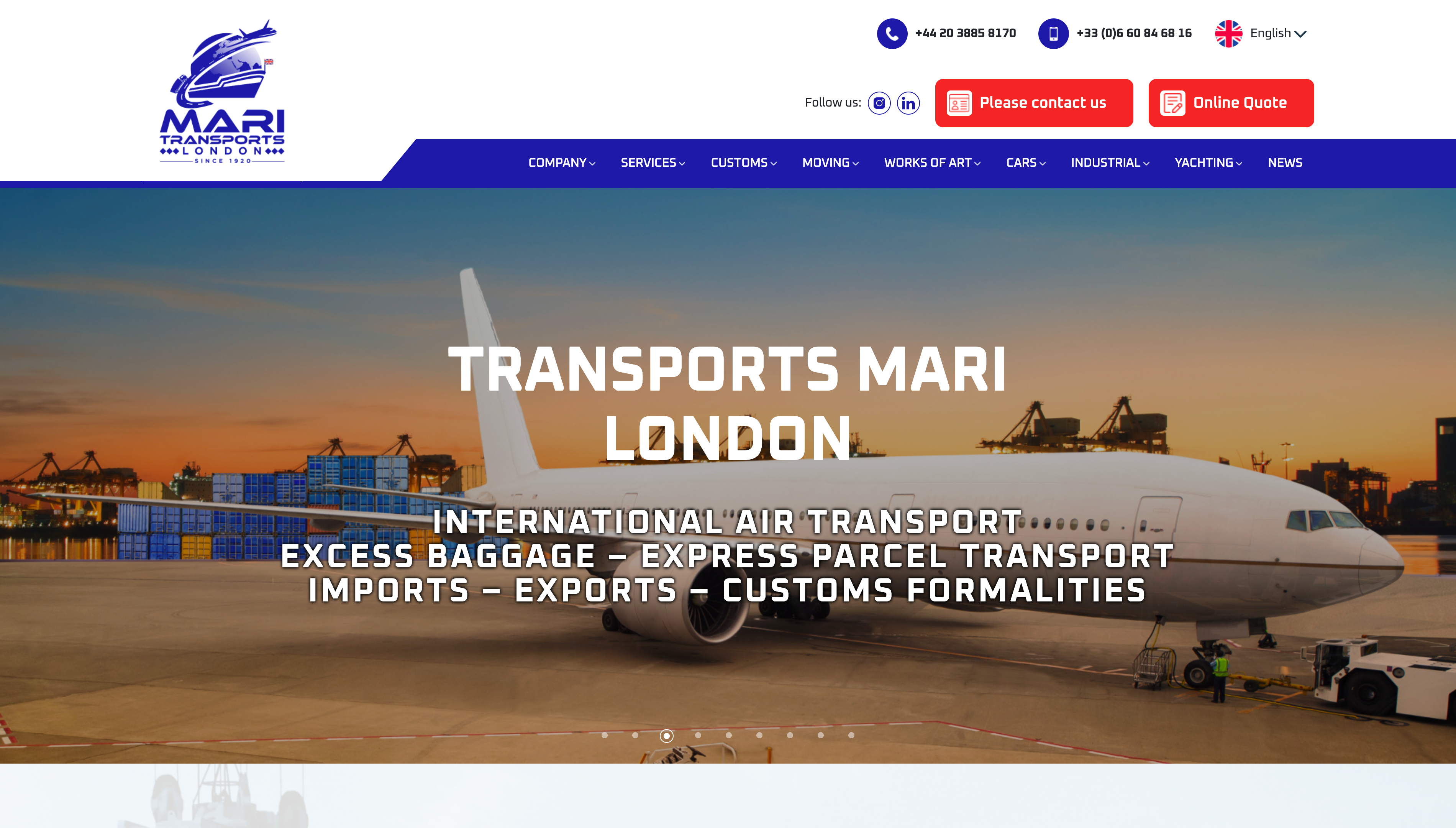 Transports Mari London banner