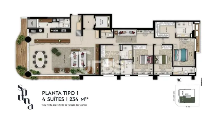 Apartamento total integração da quadra recreativa, salão de festas, churrasqueira e playgr
