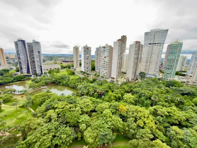 Apartamento em frente ao parque flamboyant com 326 m² e 4 suítes.