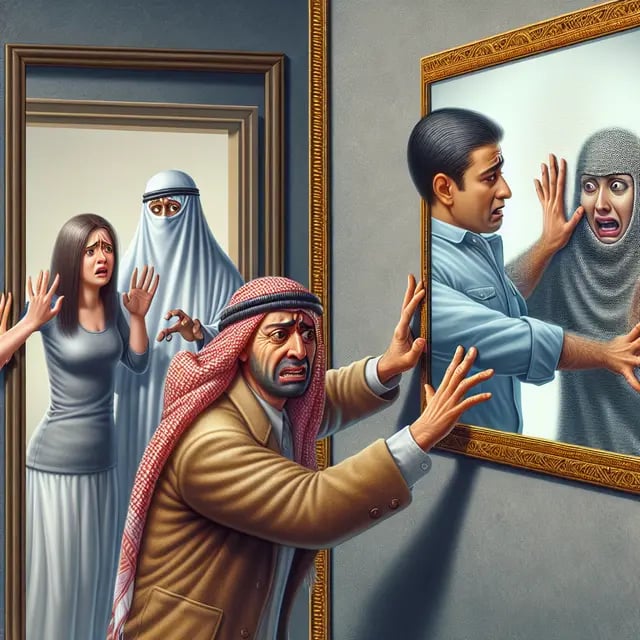 Sinais de eisoptrofobia