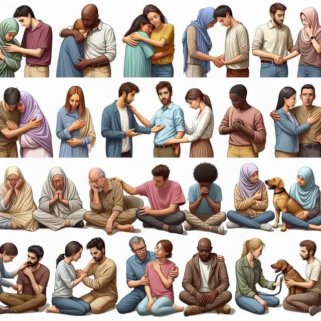 Apoio emocional para quem sofre de depressão