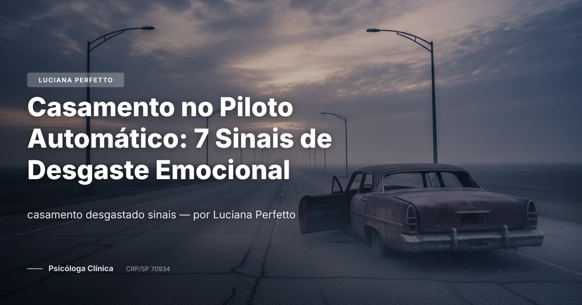 Casamento no Piloto Automático: 7 Sinais de Desgaste Emocional