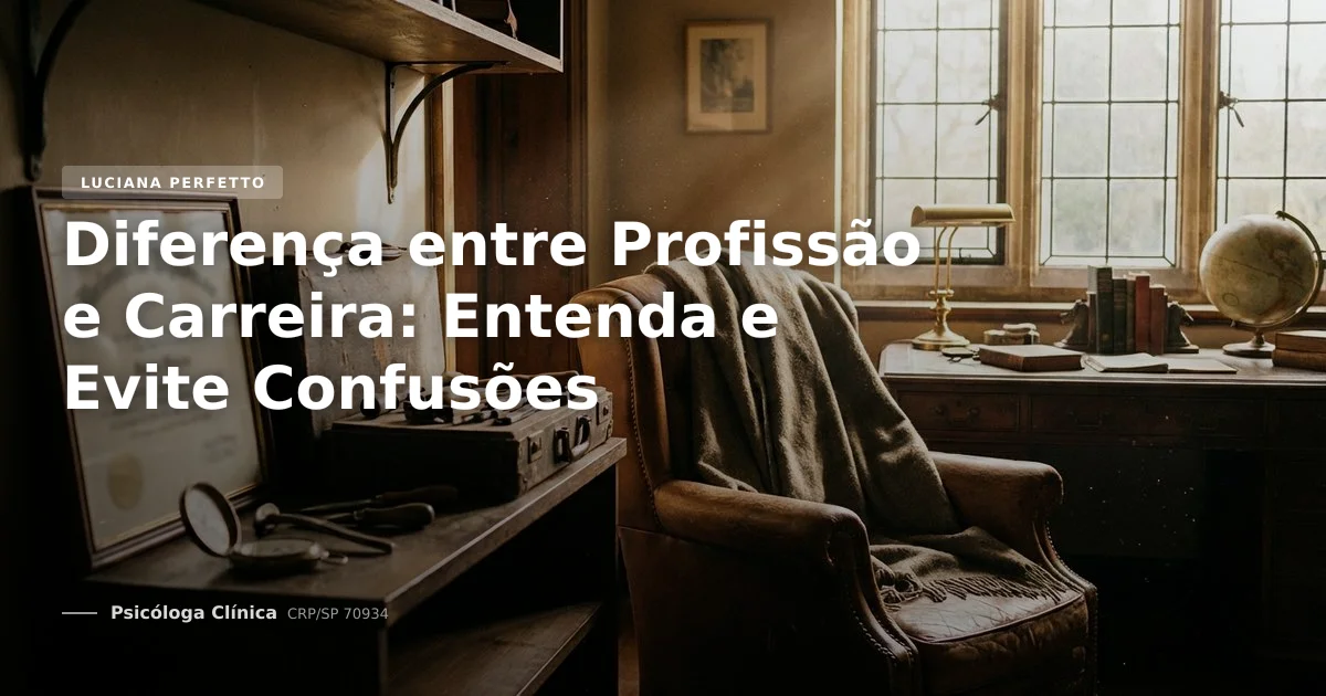 Diferença entre Profissão e Carreira: Entenda e Evite Confusões