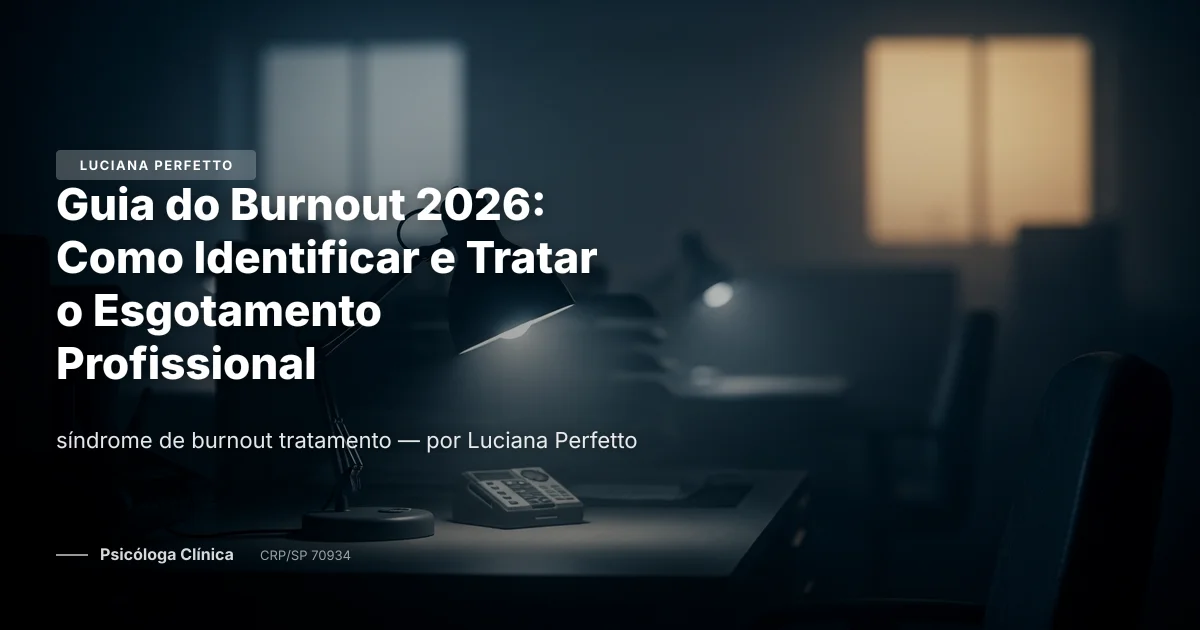 Guia do Burnout 2026: Como Identificar e Tratar o Esgotamento Profissional
