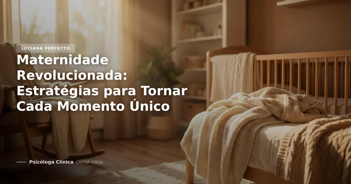 Maternidade Revolucionada: Estratégias para Tornar Cada Momento Único