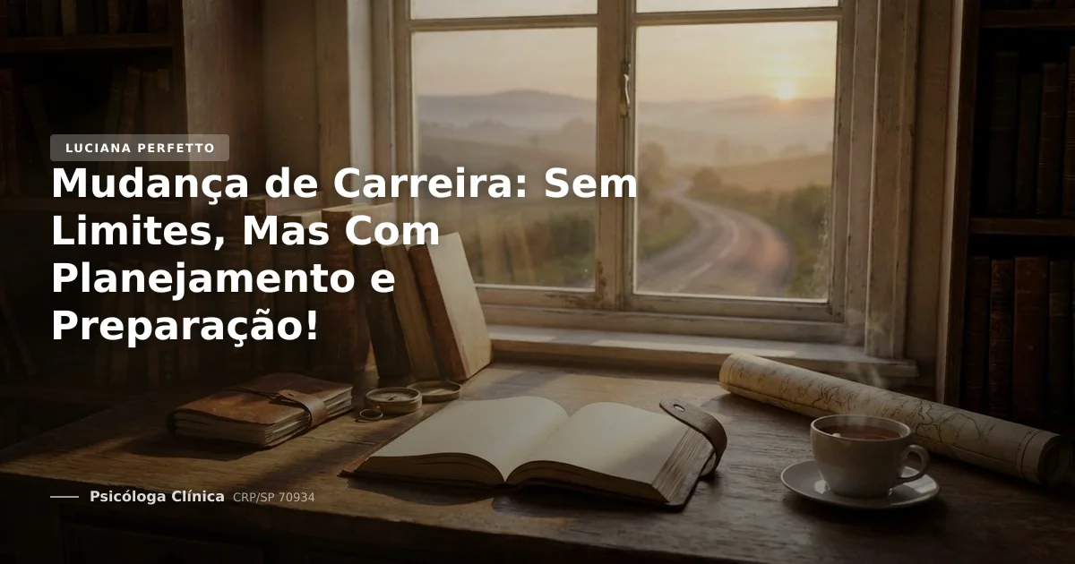 Mudança de Carreira: Sem Limites, Mas Com Planejamento e Preparação!