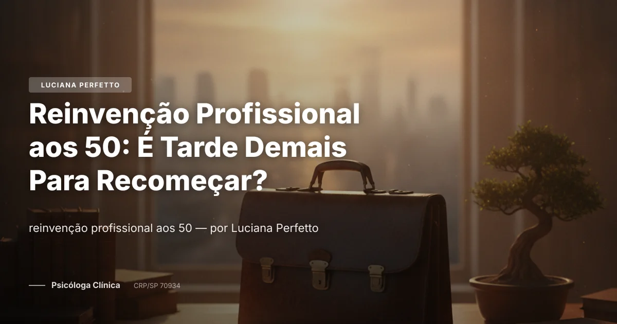 Reinvenção Profissional aos 50: É Tarde Demais Para Recomeçar?