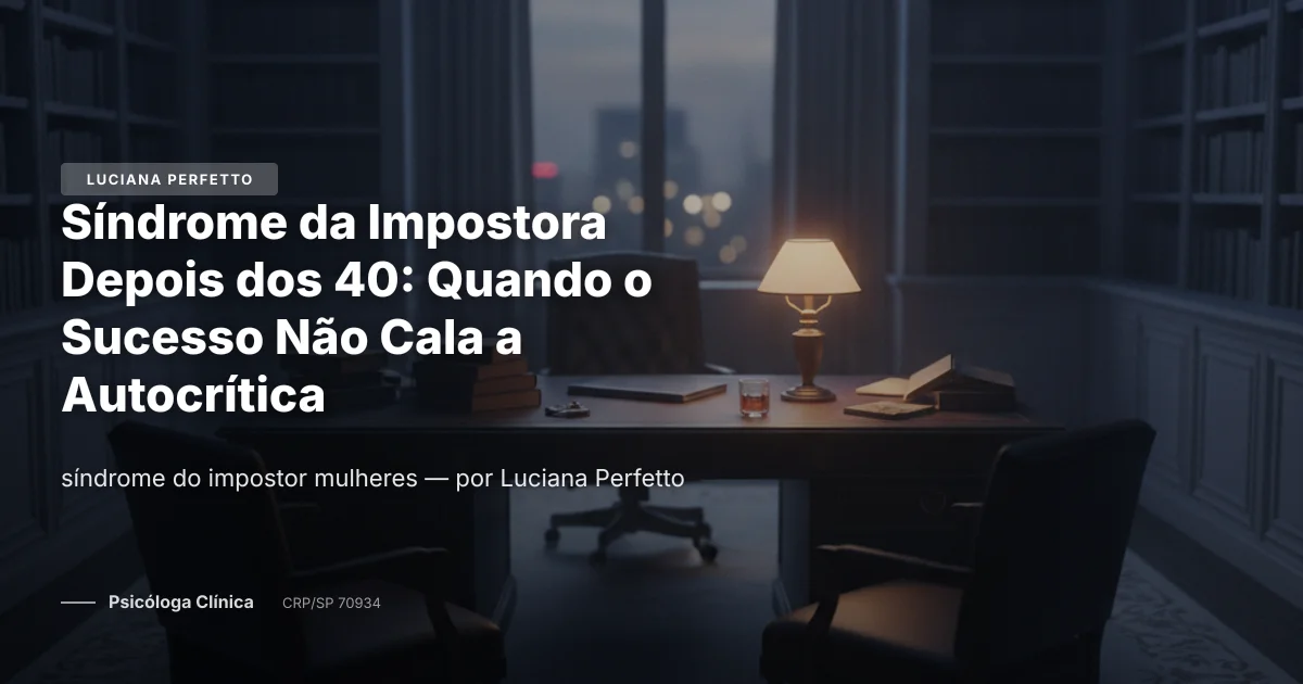 Síndrome da Impostora Depois dos 40: Quando o Sucesso Não Cala a Autocrítica