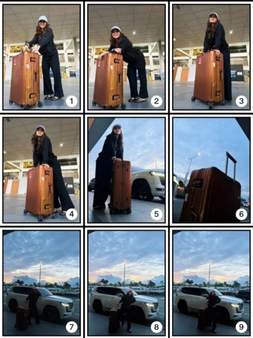 Wearing the comfiest heading to shooting cause the luggage is THE FIT 😎 @rimowa