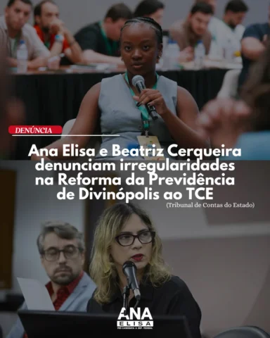 Protocolamos uma denúncia no TCE-MG contra a Reforma da Previdência de Divinópol