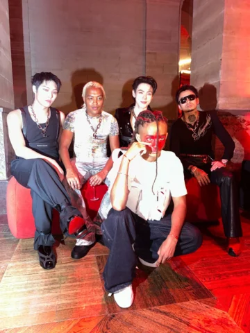 Me n gang @christianlouboutin 
Congratulation @c.syresmith Epic show good to mee