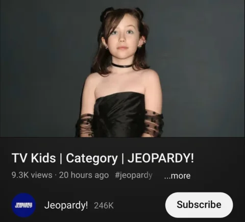 Still crazy to think I was a clue on @jeopardy ❤️. You can find it on #youtube i