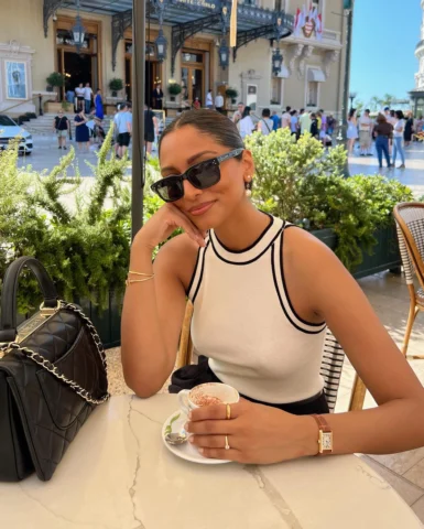 Mornings in Monte Carlo ☕️ 🤌🏽 also swipe for Adam’s best impression of me 😅