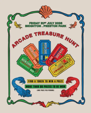 🎟️ Preston Park Arcade Treasure Hunt 🎟️
At the Nick Cave & The Bad Seeds show 
