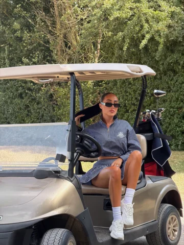 his favourite caddie 🏌🏻‍♀️