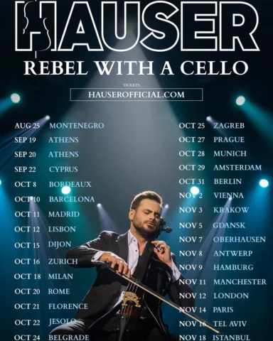 HAUSER - REBEL WITH A CELLO Tour 2023 🔥🔥🔥

31 spectacular shows filled with l