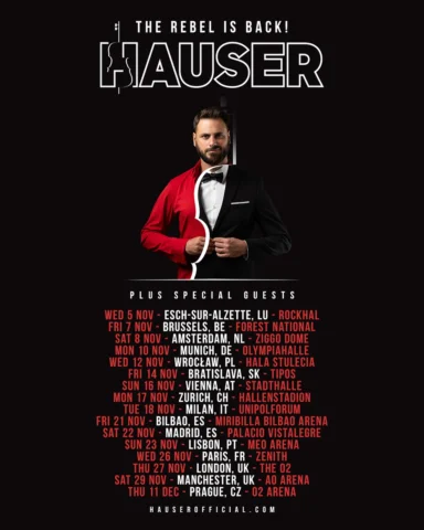 REBEL IS BACK European tour 2025🔥🔥🔥 

Tickets on sale now!!! 🎫

5 Nov - Esch