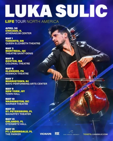 🎻 The wait is almost over… LUKA SULIC is bringing his magic to North America in
