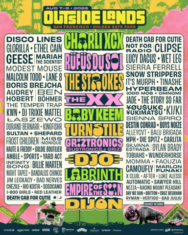 OUTSIDE LANDS! We’ll see you this August, SF.