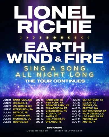 🎆 The Tour Continues 🎆 Sing A Song All Night Long - @lionelrichie joins us for