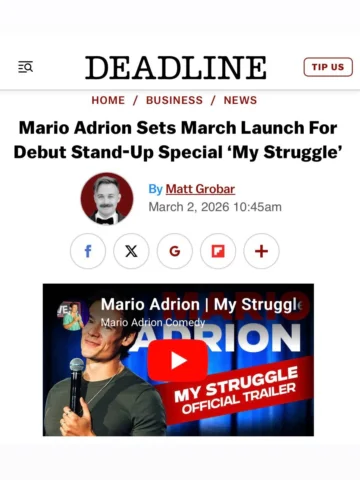 My debut comedy special, My Struggle comes out 3/10 at (NEIN!) 9am PST/12pm EST 