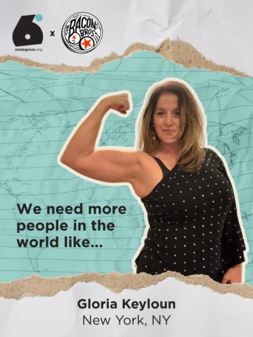 Somewhere in New York, NY, a woman has spent her life helping others believe the