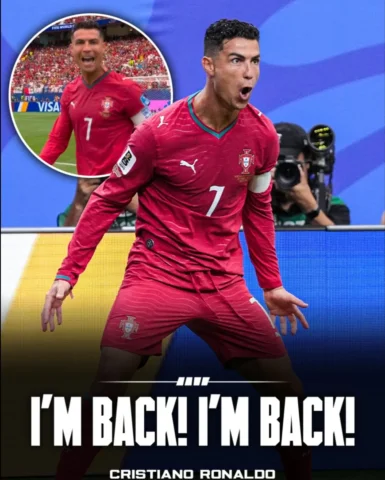 🎙️Reporter: Did you say "I'm back" to the camera? 

Cristiano Ronaldo: "Yes, so