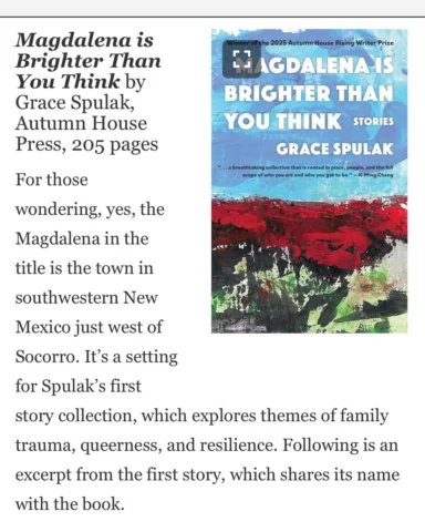 Thank you @sfnewmexican for featuring MAGDALENA in Pasatiempo’s roundup of New M