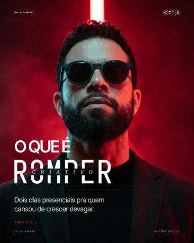 Comenta ROMPER que eu te mando tudo no direct.

Dois dias presenciais, em Alphav
