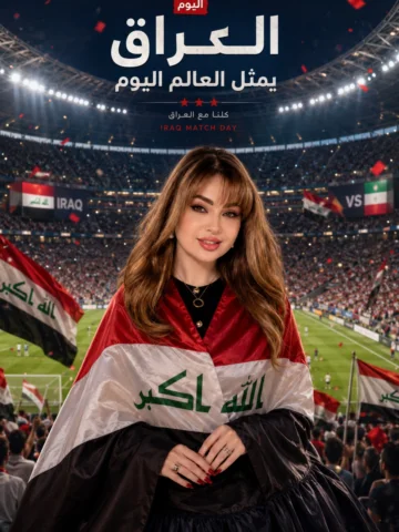 اليوم العراق يلعب… وقلوبنا كلها وياه. 🇮🇶

سواء كانت النتيجة مثل ما نتمنى أو لا
