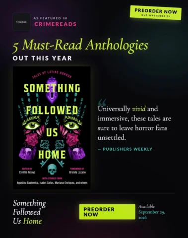 Thank you @crimereads for including Something Followed Us Home in 5 Must-Read An