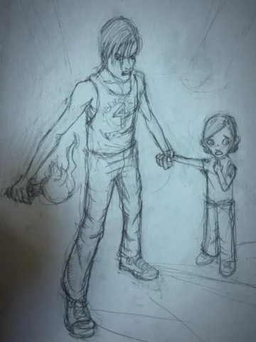 Cleaning out the garage today and stumbled on my original sketches from 2003 for