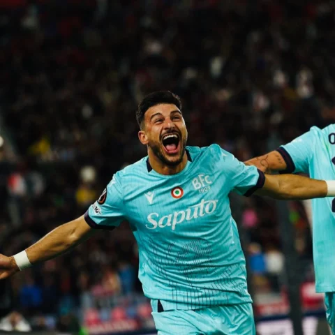 Prima bussata in @europaleague…. ✊🏻🐻 🩵✨