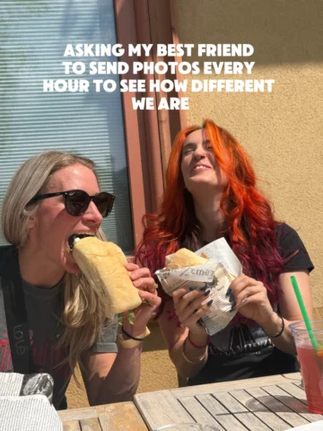 If you ever wanted a peek into our daily lives… 👀 @kaila.books and I usually ch