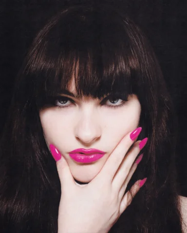 Ivy Wolk by Tanner Abel

Pink vinyl lips and charcoal eyes, also the new landing