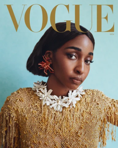 🩵 Ayo in @matthieu_blazy @chanelofficial photographed by me for the cover of @v