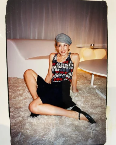 The very lovely @kylieminogue shot backstage on the On A Night Like This Tour ba