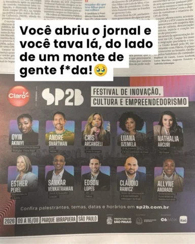 É sério. Ainda dá um negocinho ver meu nome ali no meio.

Às vezes eu ainda paro