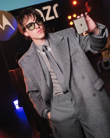 from my first phone to my first runway - Motorola’s been part of every era. @mot