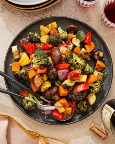 Easy oven roasted vegetables! Perfectly crisp-tender and packed with so much fla