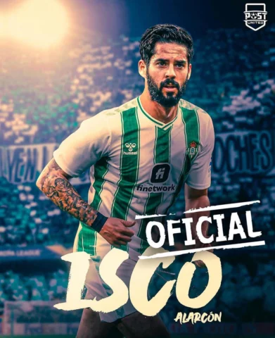 Nuestro jugador @iscoalarcon ficha por el @realbetisbalompie 
¡TODA LA SUERTE DE