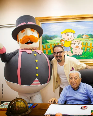 Um encontro especial: Maurício, Chaps e Bita! A Vila Cachola visita o Limoeiro.