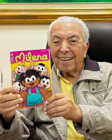 O Mauricio já está com esse grande lançamento em mãos. A revista da Milena chego