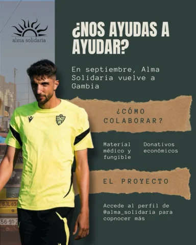 Después de años siguiendo el gran trabajo de @alma_solidaria en Gambia, con un p