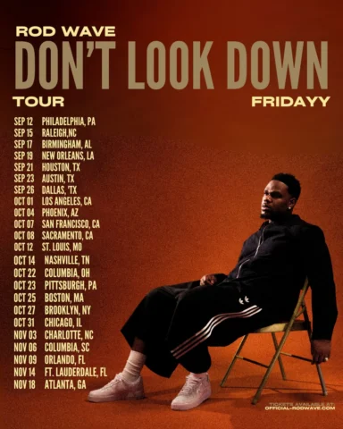 ITS TIME!! I’m on da way to a city near you! 🎈
DONT LOOK DOWN” TOUR w @rodwave 