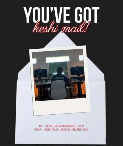 keshi mail hit inboxes everywhere on friday 🖤✉️ if you wanna stay in the loop o